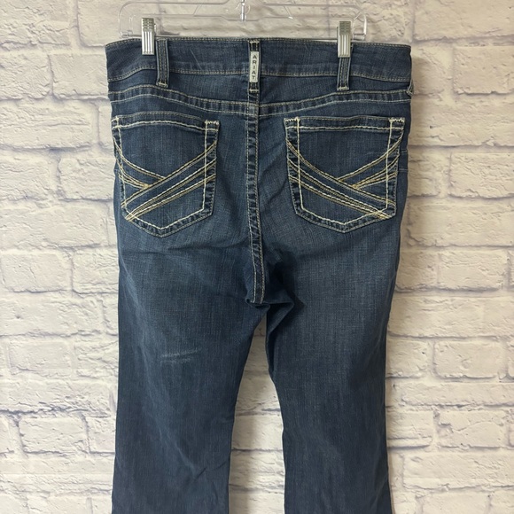 Ariat Women's 34R R.E.A.L. Mid Rise Entwined Boot Cut Jeans Western Cowgirl - Picture 5 of 14